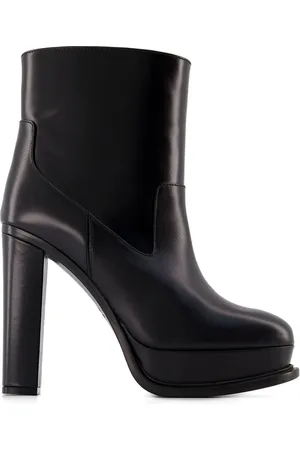 Alexander McQueen 120mm leather ankle boots