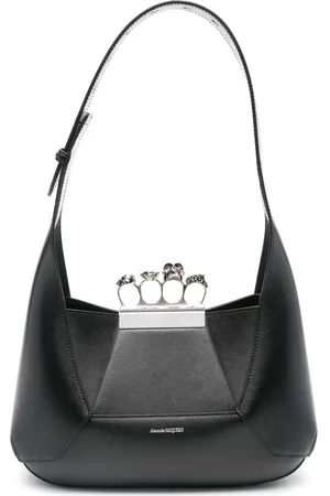 Alexander McQueen Leather logo-print bag