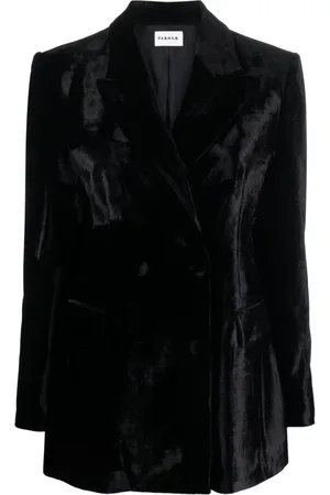 P.A.R.O.S.H. Double-breasted velvet blazer