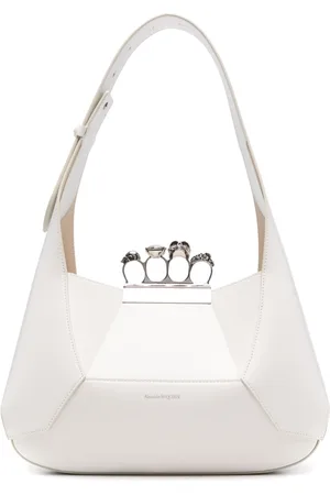 Alexander McQueen Jewelled Hobo leather tote bag