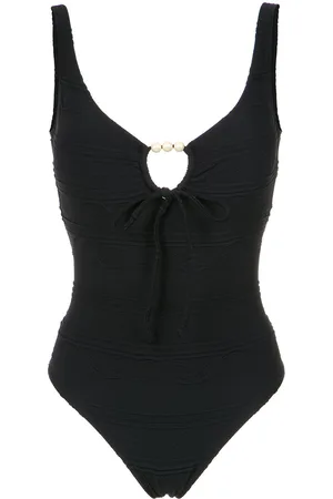 AMIR SLAMA Faux pearl embellished swimsuit