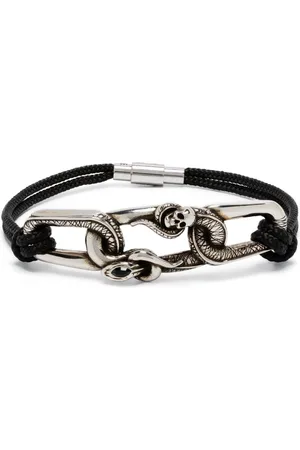 Alexander McQueen Snake And Skull bracelet