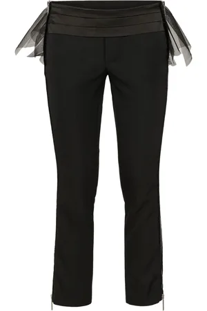 Dsquared2 Tulle-overlay skinny trousers