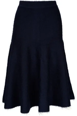 Khaite Silk-blend midi skirt