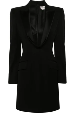 Alexander McQueen Peak-lapel wool dress