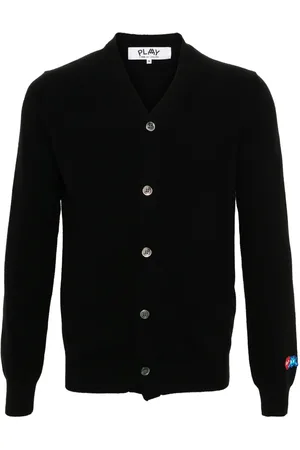 Comme des Garçons X the Artist Invader wool cardigan