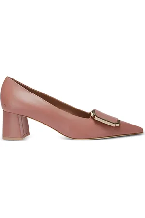 MALONE SOULIERS 45mm Hayes buckle-detailing leather pumps