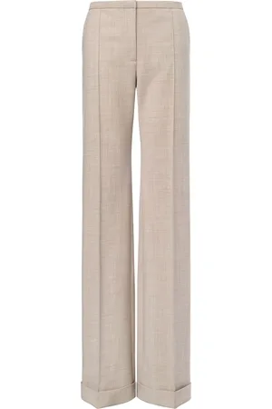 Serafini Pintucked straight-leg trousers