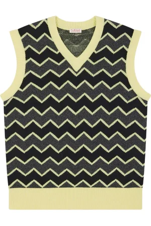Fursac Patterned-jacquard wool vest