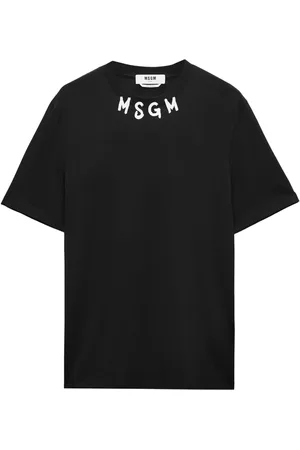 Msgm Brushstroke-logo T-shirt