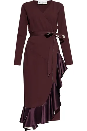 Lanvin Wraparound midi dress