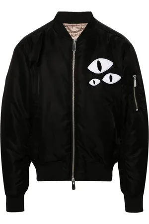 Charles Jeffrey Loverboy Eye-patch padded bomber jacket