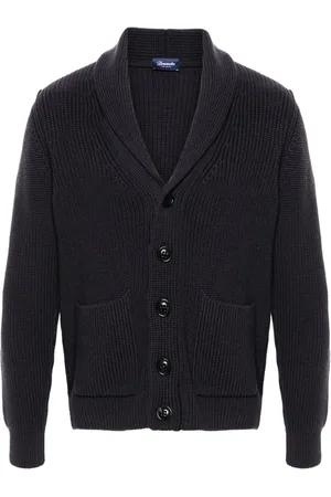 DRUMOHR Shawl-lapels chunky-knit cardigan