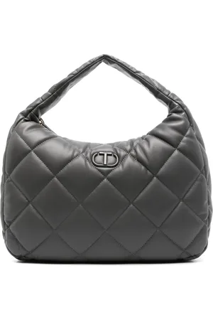 Twin-Set Oval T quilted tote bag