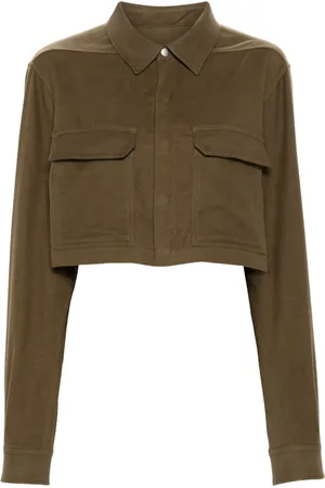 Rick Owens Press-stud cropped shirt