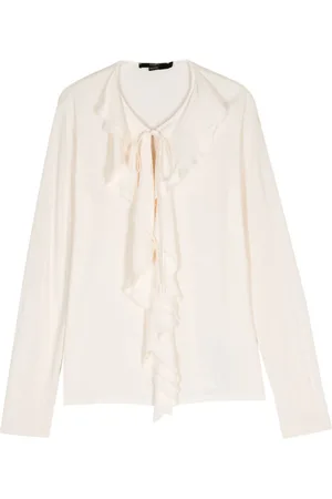 SEVENTY BY SERGIO TEGON Draped-detail blouse