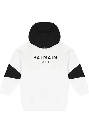 Balmain Logo-print cotton hoodie