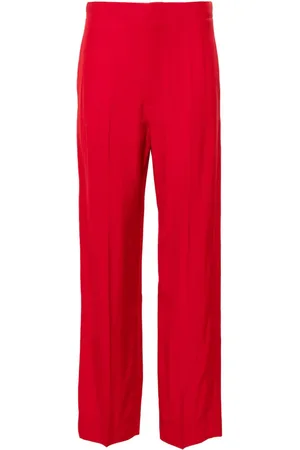 Victoria Beckham Textured tapered trousers