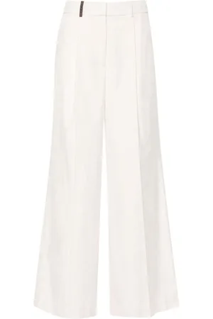 PESERICO SIGN Corduroy straight-leg trousers