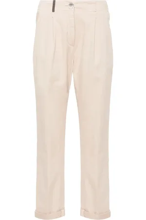 PESERICO SIGN Cropped tapered trousers