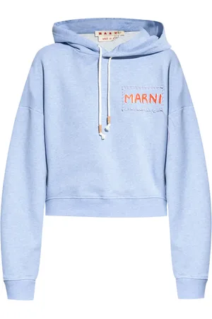 Marni Logo-appliqu?? cotton hoodie