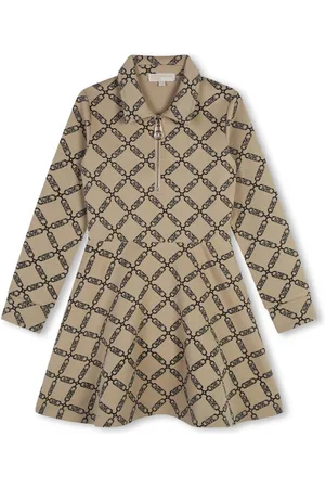 Michael Kors Logo-print long-sleeved dress