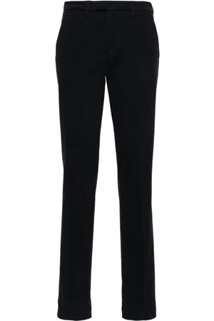 BRIGLIA Slim-leg cotton chino trousers