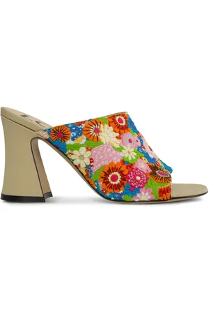 Loewe Calle 85mm canvas mules