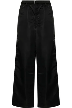 SACAI Belted wide-leg trousers