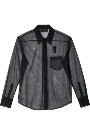 Simone Rocha Embellished sheer shirt