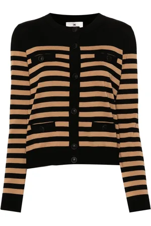 Elisabetta Franchi Striped wool cardigan