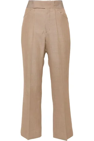 Victoria Beckham Wide cropped flared trousers