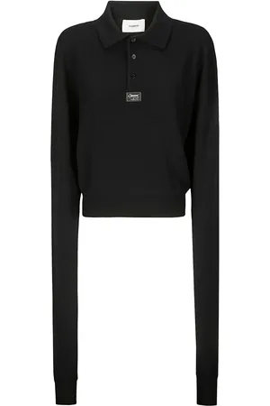 COPERNI Logo-appliqué knit polo shirt