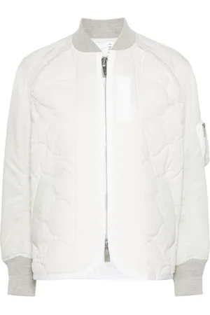 SACAI Quilted padded bomber jacket
