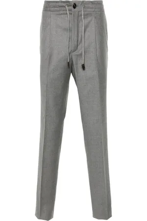 Incotex Tapered-leg flannel trousers