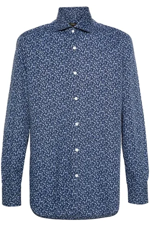 BARBA Floral-print shirt