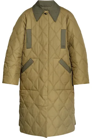 Ganni Single-breasted quilted jacket