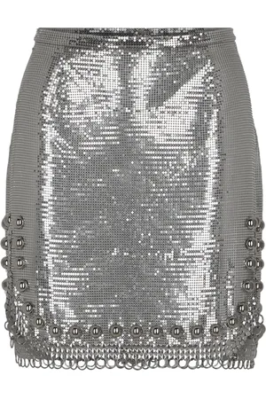 Paco rabanne Stud-embellished mini skirt