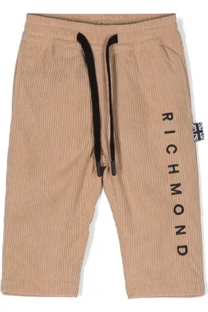 John Richmond Embroidered-logo trousers