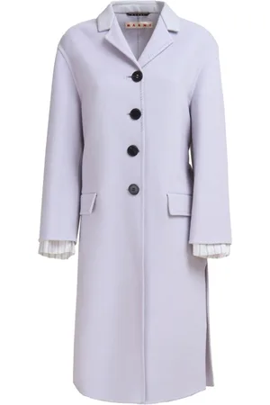 Marni Layered-detail felted coat