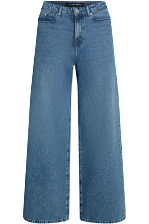 Karl Lagerfeld Mid-rise wide-leg jeans