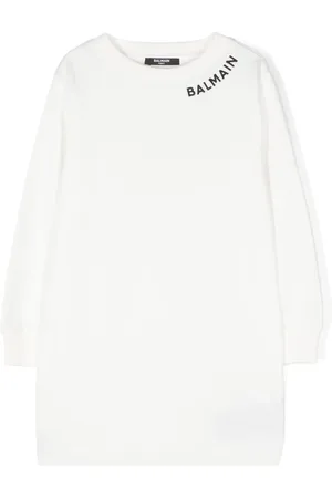 Balmain Logo-embroidered dress