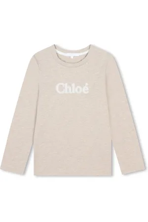 Chloé Slogan-print cotton long-sleeve T-shirt