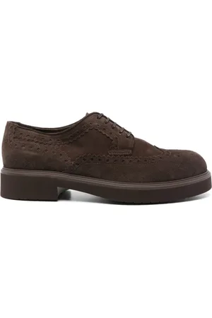Salvatore Ferragamo Perforated-detailing Derby shoes