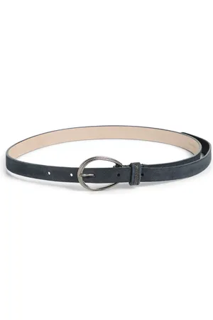 Brunello Cucinelli Suede monili belt