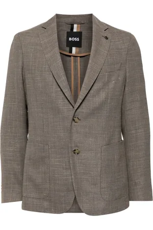 HUGO BOSS Mélange-effect blazer