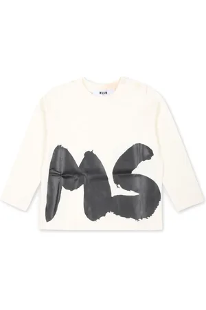 Msgm Logo-printed long-sleeved T-shirt
