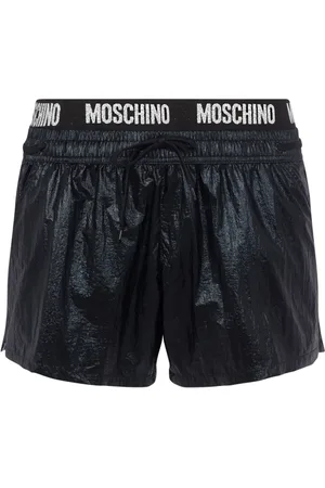 Moschino Logo-waist swim shorts
