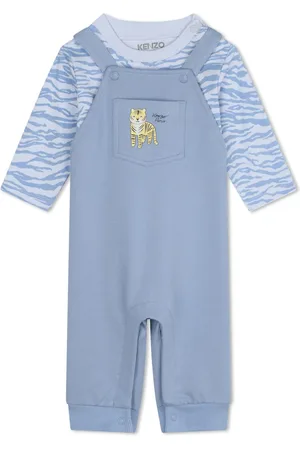 Kenzo Printed cotton dungarees set