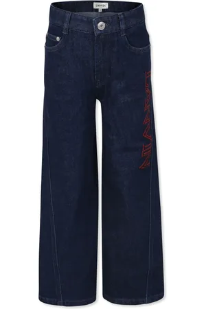 Lanvin Embroidered-logo jeans